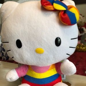 Hello Kitty TY collab Sanrio Hello Kitty Plush Striped 2012